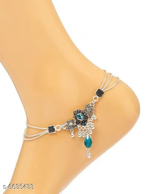 Anklet Multicolor Free Size Anklets & Toe Rings for Women