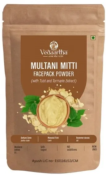 Vedaartha Multani Mitti Powder, Pack of 1 (50 g)