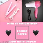 Plastic Hair Dryer with Straightener 