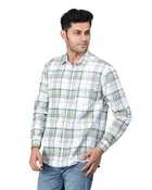 Poly Cotton Full Sleeves Chequered Shirt for Men 