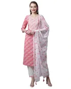 Cotton Embroidered Kurta Set for Women 