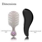 Majestique Mini Hair Brush Travel Detangling Brushes for Kids, Women & Men 