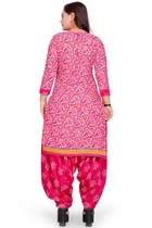 Cotton Suit Fabric with Dupatta for Women 
