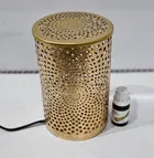 Metal Decorative Electric Moroccan-Style Oil Burner with Oil 