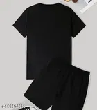 Cotton Blend T-shirt for Women, Black 