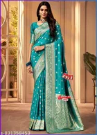 Zari Woven Kanjeevaram Saree for Women 