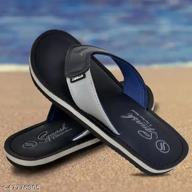 Flip Flop for Men (Black, 8)