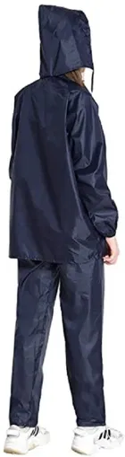 Solid Polyester Raincoat for Men & Women 