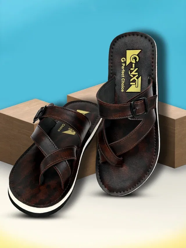 Flipflops for Men (Brown, 10)