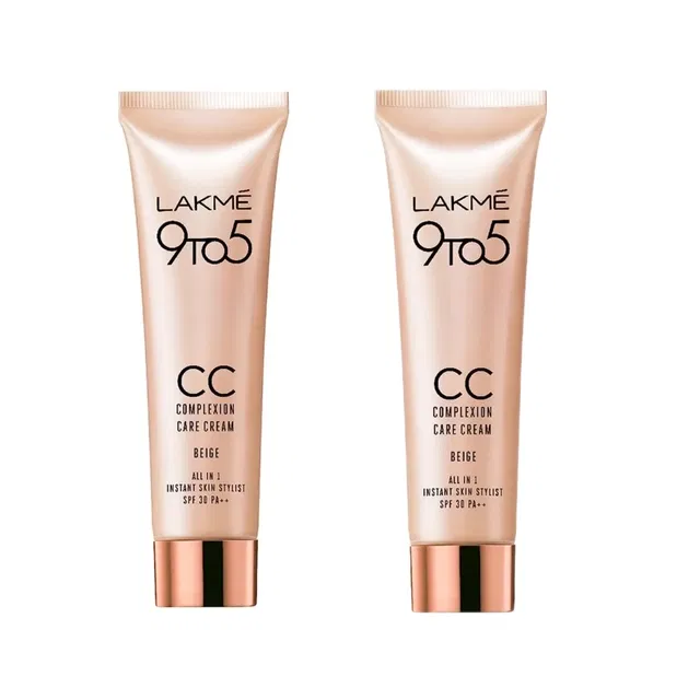 Lakmé 9 To 5 Cc Cream (Beige, 9 g) (Pack of 2)