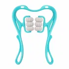 Neck Spine Massager with 360° Adjustable 6-Wheel Dual Pressure Points [Assorted Color]