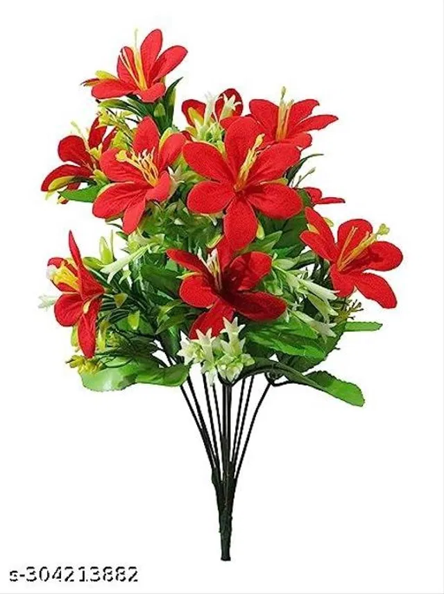 Plastic Artificial Flower (Multicolor)