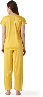 Satin Solid Night Suit for Women 