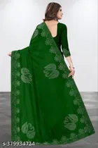 Georgette Saree for Women, Green 