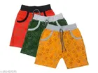 Shorts for Boys (Multicolor, 1-2 Years) (Pack of 3)