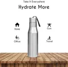Stainless Steel Slim Rustproof Water Bottle 1000ml, Silver