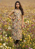 Kalamkari Print Kurti for Women 