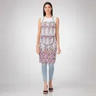 Krishna E Quilted Pink Flower Apron 68x58cms 