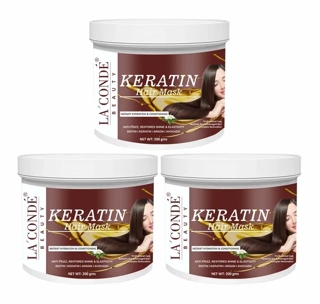 La'Conde Keratin Hair Mask (200 g, Pack of 3)