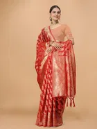 Jacquard Zari Woven Saree for Women 