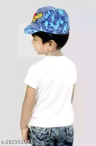 Polyester Holi Print T-shirt For Kids, White 