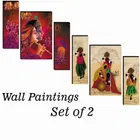 MDF 2 Pcs Designer Wall Painting for Home & Office 