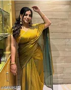 JImmy Choo Saree for Women, Gold 