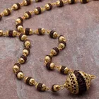 Orginal Rudraksha Cap 36 Beads Bahubali Mala for Unisex 