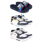 Combo of Casual Shoes with Sliders for Men 