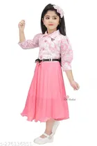 Cotton Blend Frock for Girls 