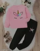 Hosiery Cotton Full Sleeves T-Shirt with Pant Clothing Set for Kids 