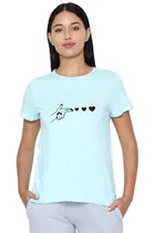 Round Neck Printed T-Shirt for Women 
