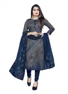 Cotton Suit Fabric with Dupatta for Women 