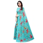 Georgette Floral Print Saree for Women 