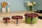 Flute Plastic Container 3 Pcs Set 