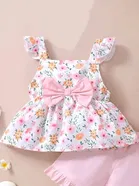 Rayon Printed Clothings Set for Girls 