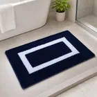 Qaleen Microfiber Bath Mat [16x24 Inc] Blue