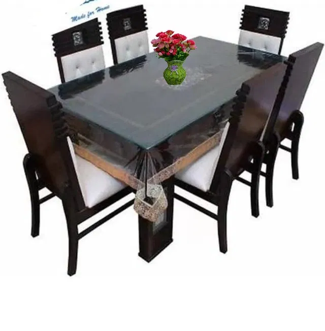 PVC Printed 4 Seaters Table Cover (Multicolor, 40x60 inches)
