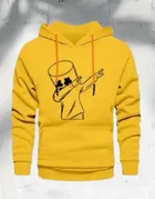 Fleece Printed Hoodie for Men 