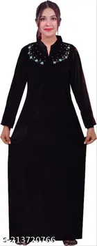 Velvet Nightdress Set for Women 