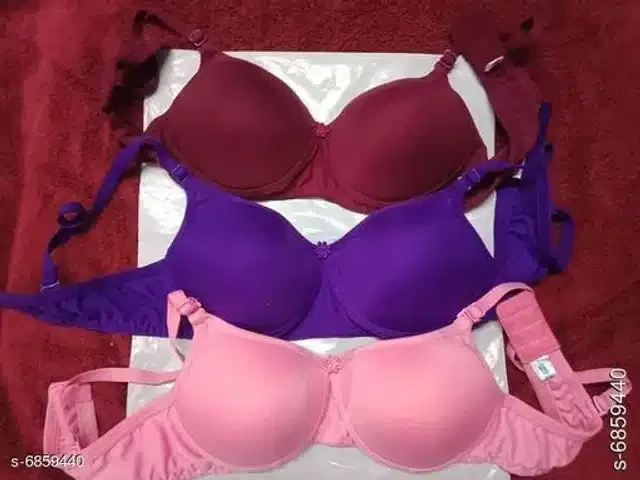 Padded Bra for Women (Multicolor, 32A) (Pack of 3)