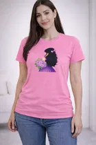Cotton Blend Printed T-shirt for Men, Pink 