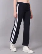 Cotton Colorblocked Trackpant for Women 