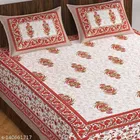 Cotton Queen Bedsheet with 2 Pillow Cover 
