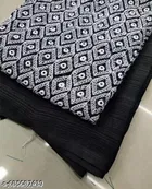 Jimmy Choo Solid Saree For Women, Black