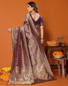 Banarasi Silk Zari Woven Saree for Women 