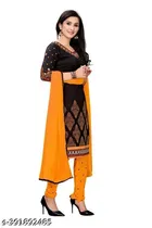 Crepe Printed Unstitched Suits for Women, Pack of 3 