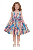 Printed Party Wear Dress for Girls 
