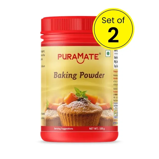 प्योरामेट बेकिंग पाउडर 2X100 g (पैक ऑफ 2)
