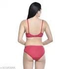 Polycotton Bra with Panty for Women 
